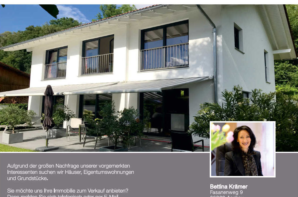Flyer Bettina Krämer Immobilien